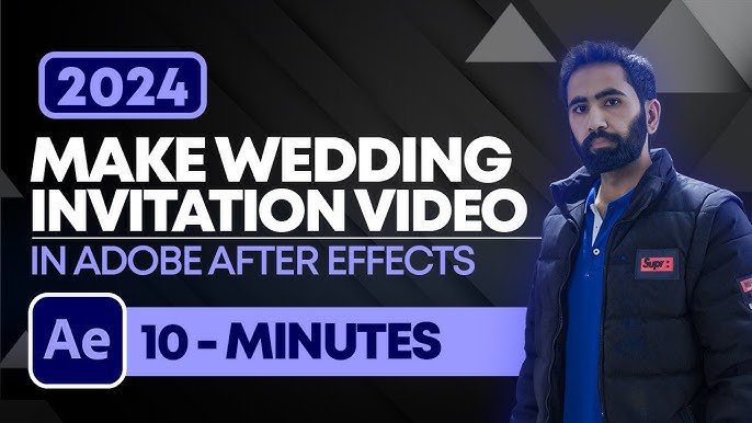 How to Make Wedding Invitation Video in After Effects