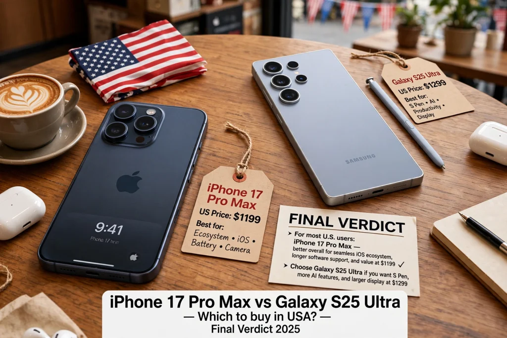 iPhone 17 Pro Max vs Samsung Galaxy S25 Ultra Battery Comparison