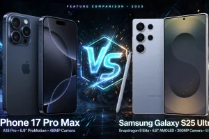 iPhone 17 Pro Max vs Galaxy S25 Ultra comparison