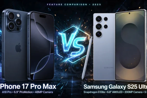 iPhone 17 Pro Max vs Galaxy S25 Ultra comparison
