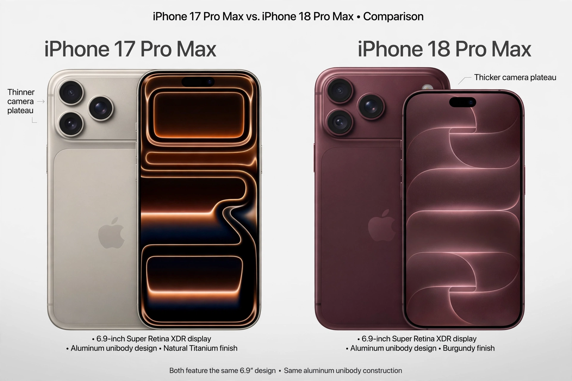iPhone 18 Pro Max vs iPhone 17 Pro Max: Full Comparison.