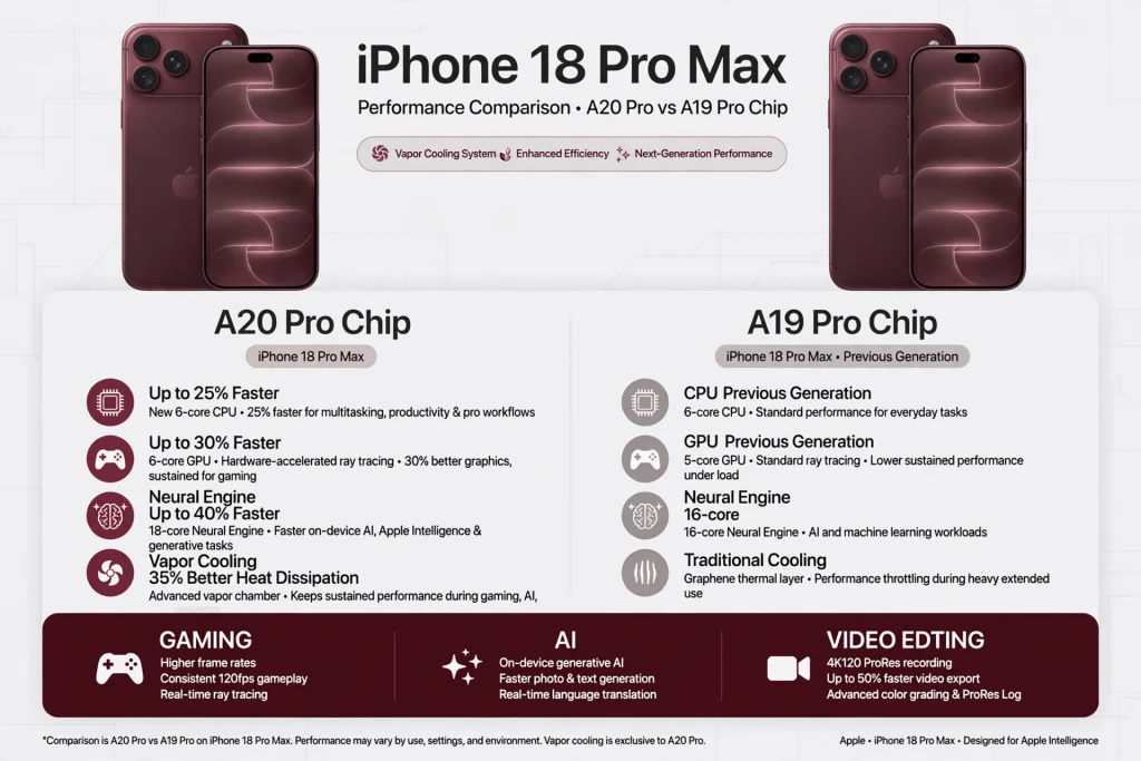 iPhone 18 Pro Max vs iPhone 17 Pro Max: Perfomance Comparison.